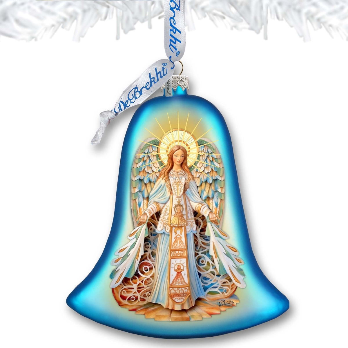 752-041 3 x 3.5 in. Light-bearing Angel Bell Glass Ornament Nativity Holiday Decor -  Designocracy