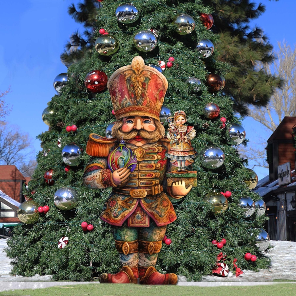 8611059F 32 x 16 in. A Romantic Ballet of Love Outdoor Christmas Decor