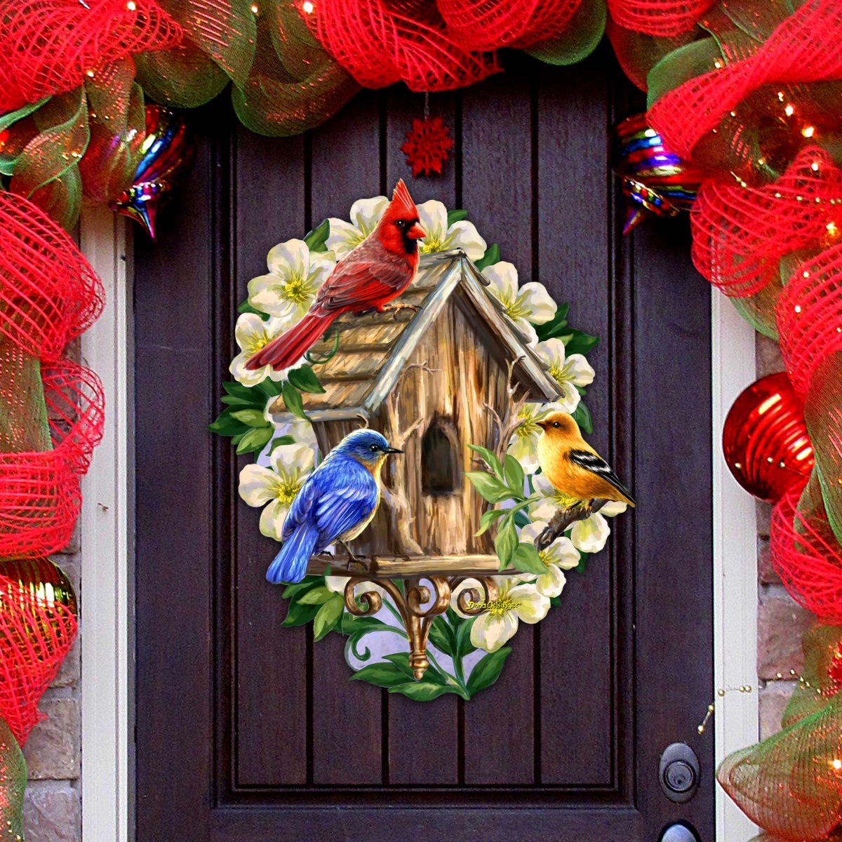 8652815H-DG Spring Awakens Holiday Door Decor by D. Gelsinger - Easter Spring Decor