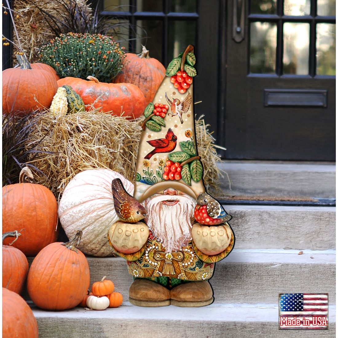 8611013H Fall Gnome Halloween Door Decor by  - Thanksgiving Halloween Decor