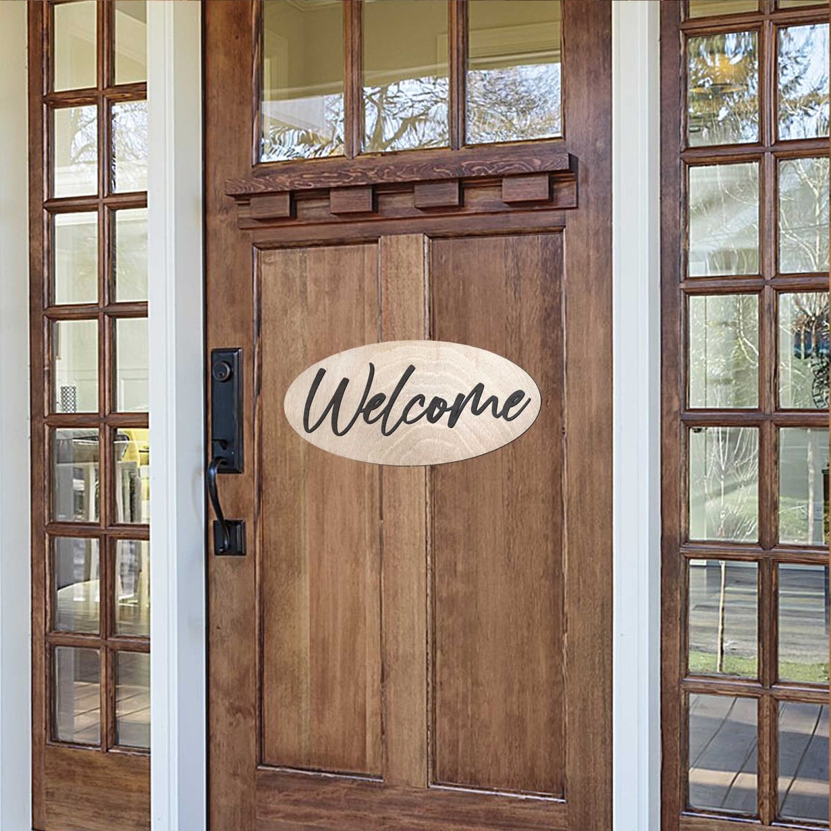 320342 Welcome Wooden Sign  Classic Handmade Entry Display - 320342