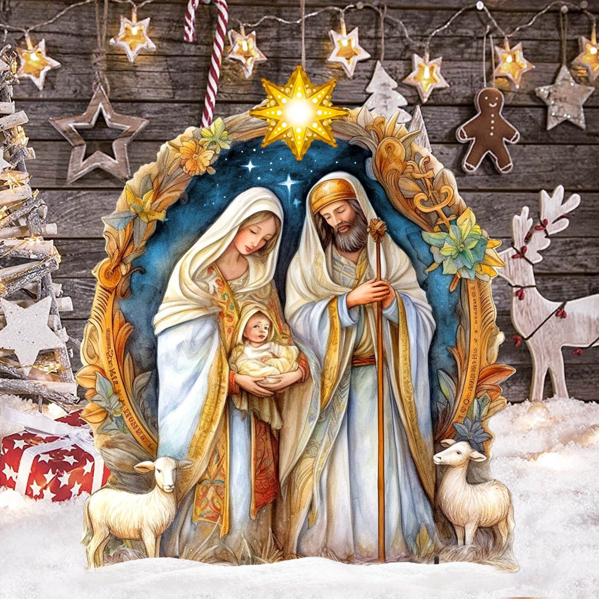 48' Nostalgic Nativity Scene Outdoor Decor by  - Nativity Holiday Dcor