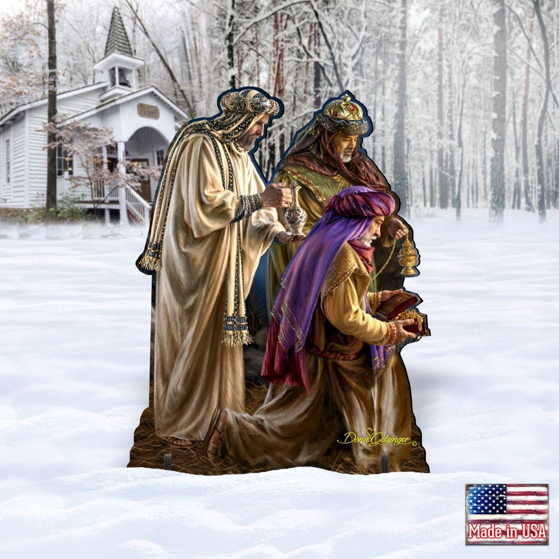 48' Three Kings Nativity Outdoor X-LG Dcor by D. Gelsinger