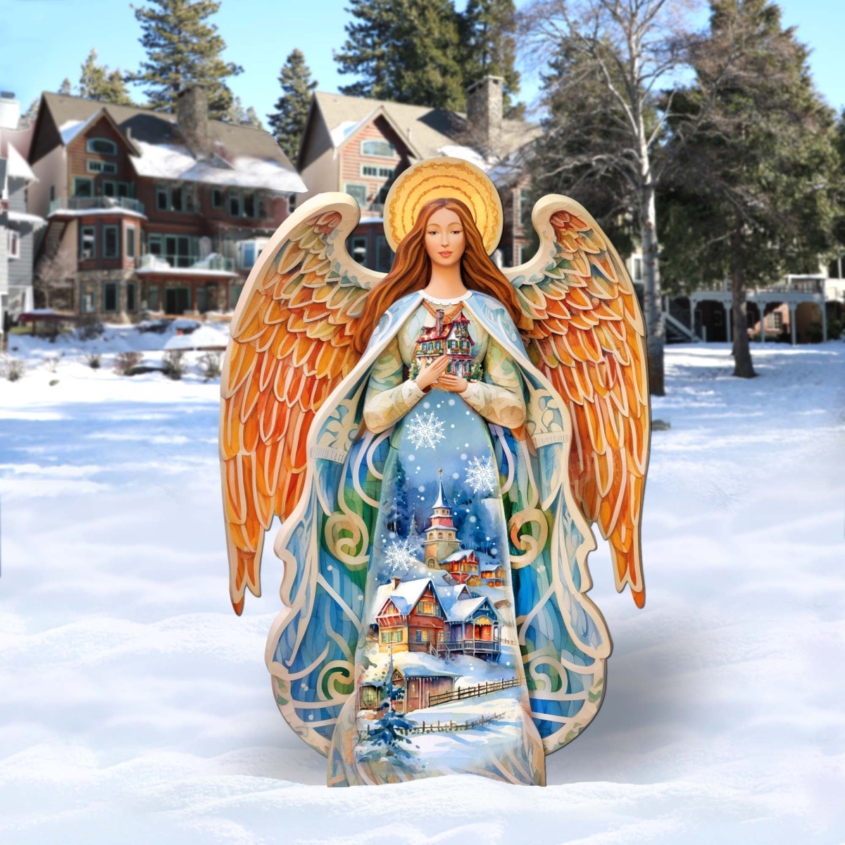 48' Blessing Home Angel Outdoor Decor by  - Nativity Holiday Dcor