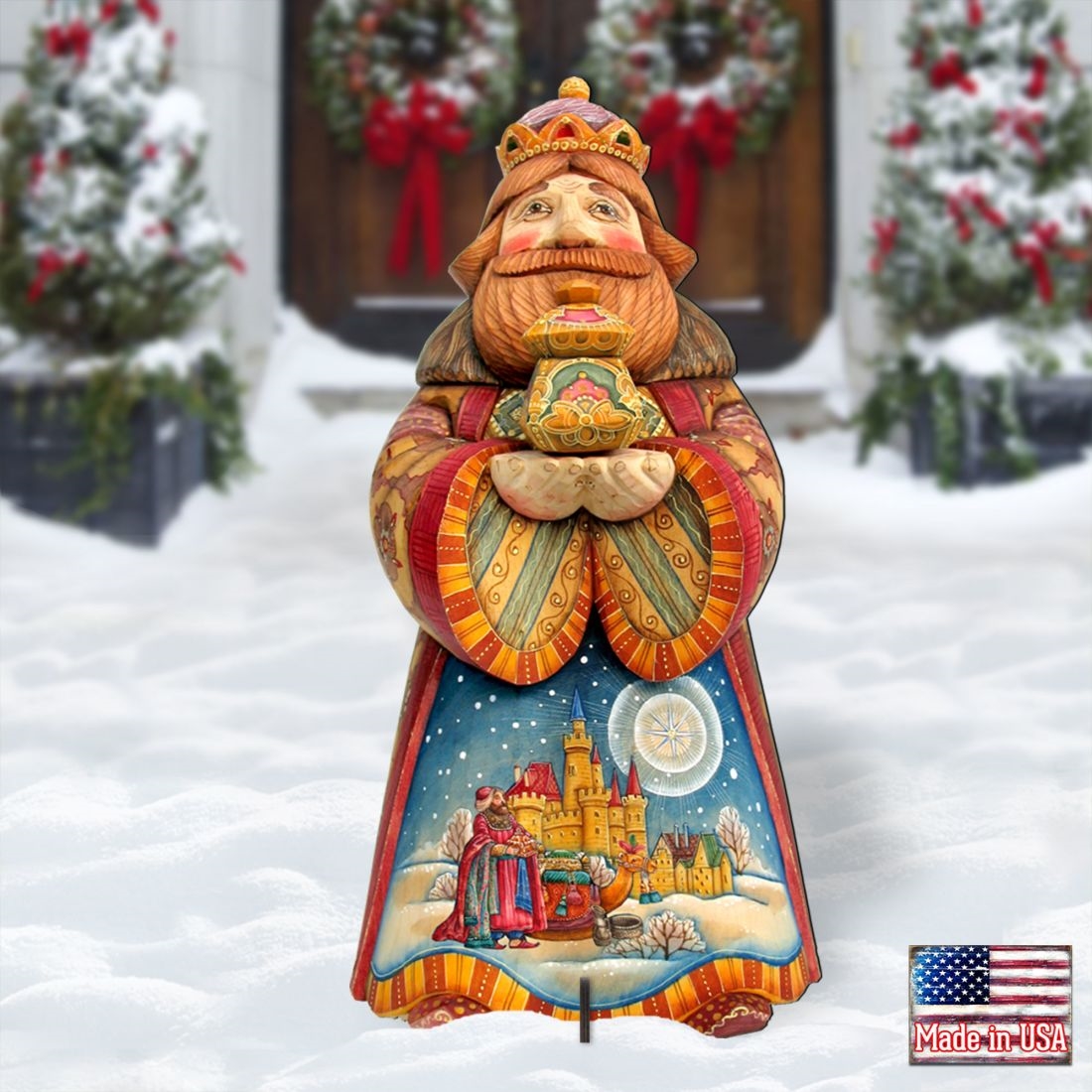 48' King Melchior Nativity Outdoor Decor by  - Nativity Holiday Decor