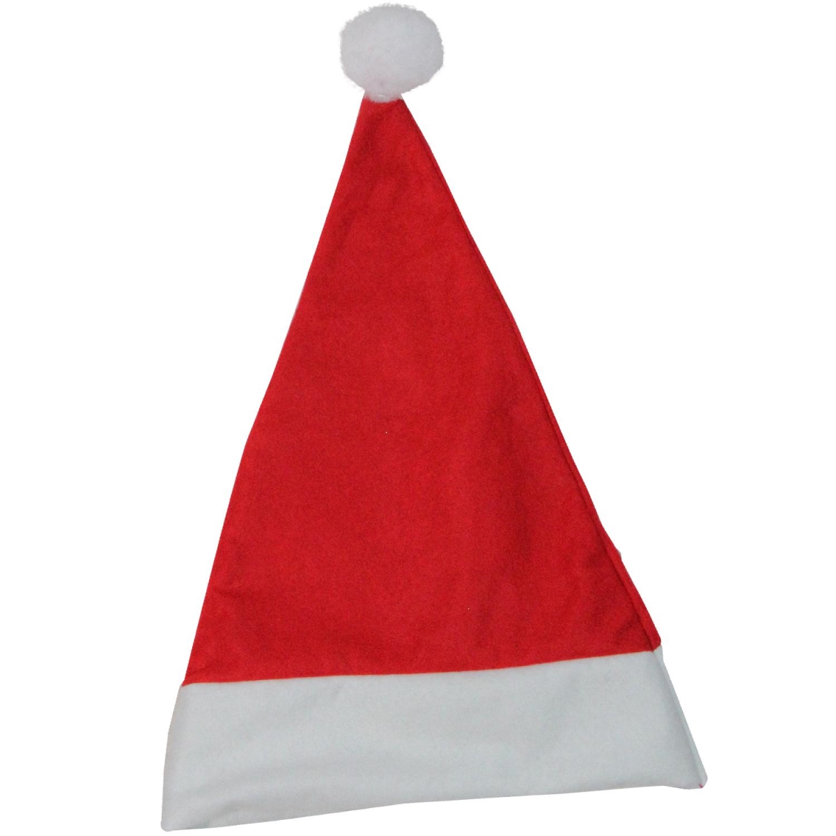32585064 17.5 in. Red & White Traditional Christmas Santa Hat with White Pouf -  NorthLight