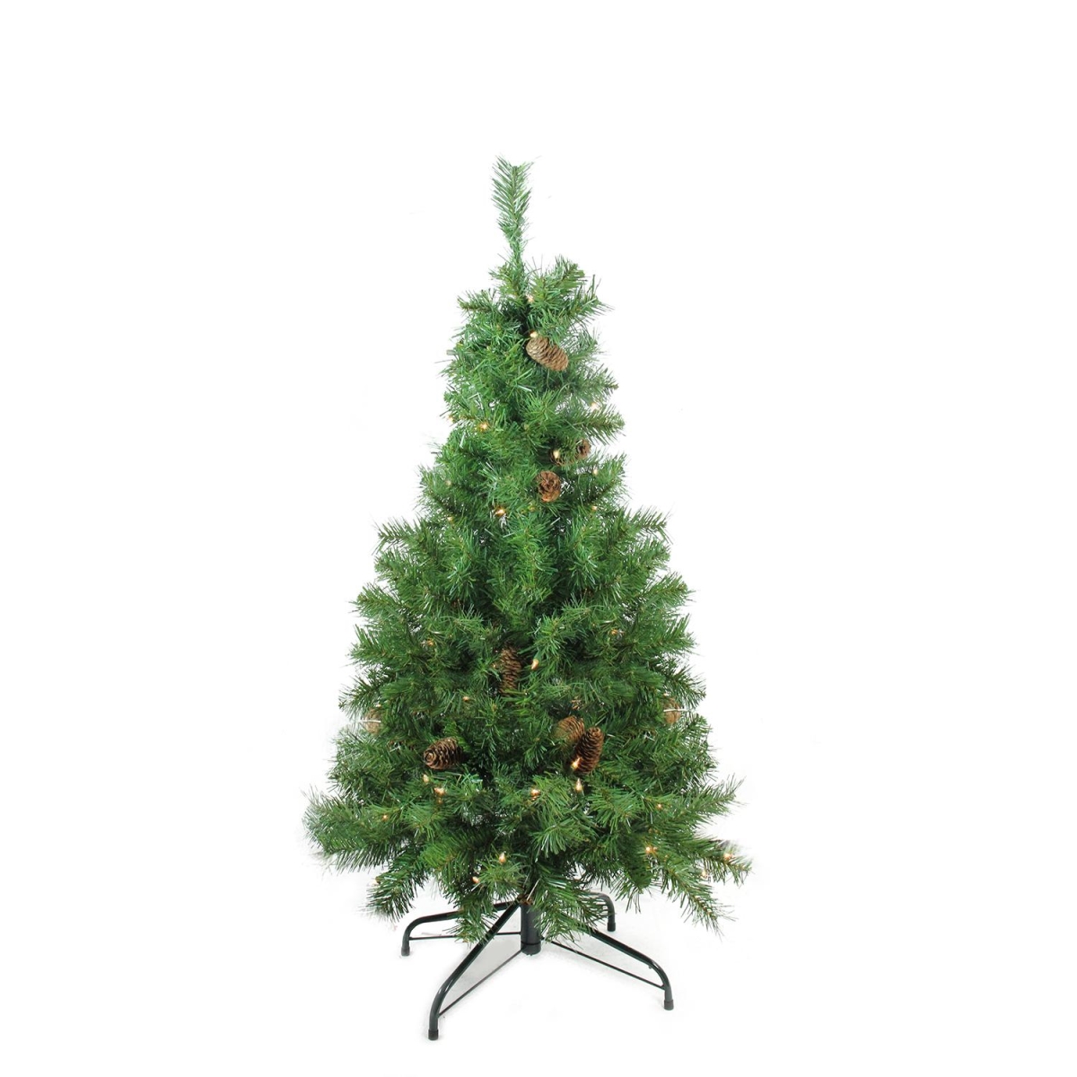 32266800 4 ft. x 30 in. Pre-Lit Dakota Red Pine Full Artificial Christmas Tree - Clear Lights -  NorthLight