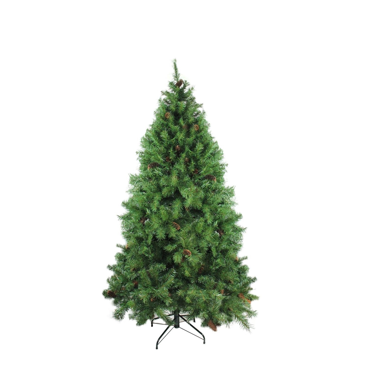 32266801 6.5 ft. x 50 in. Dakota Red Pine Full Artificial Christmas Tree with Pine Cones - Unlit -  NorthLight