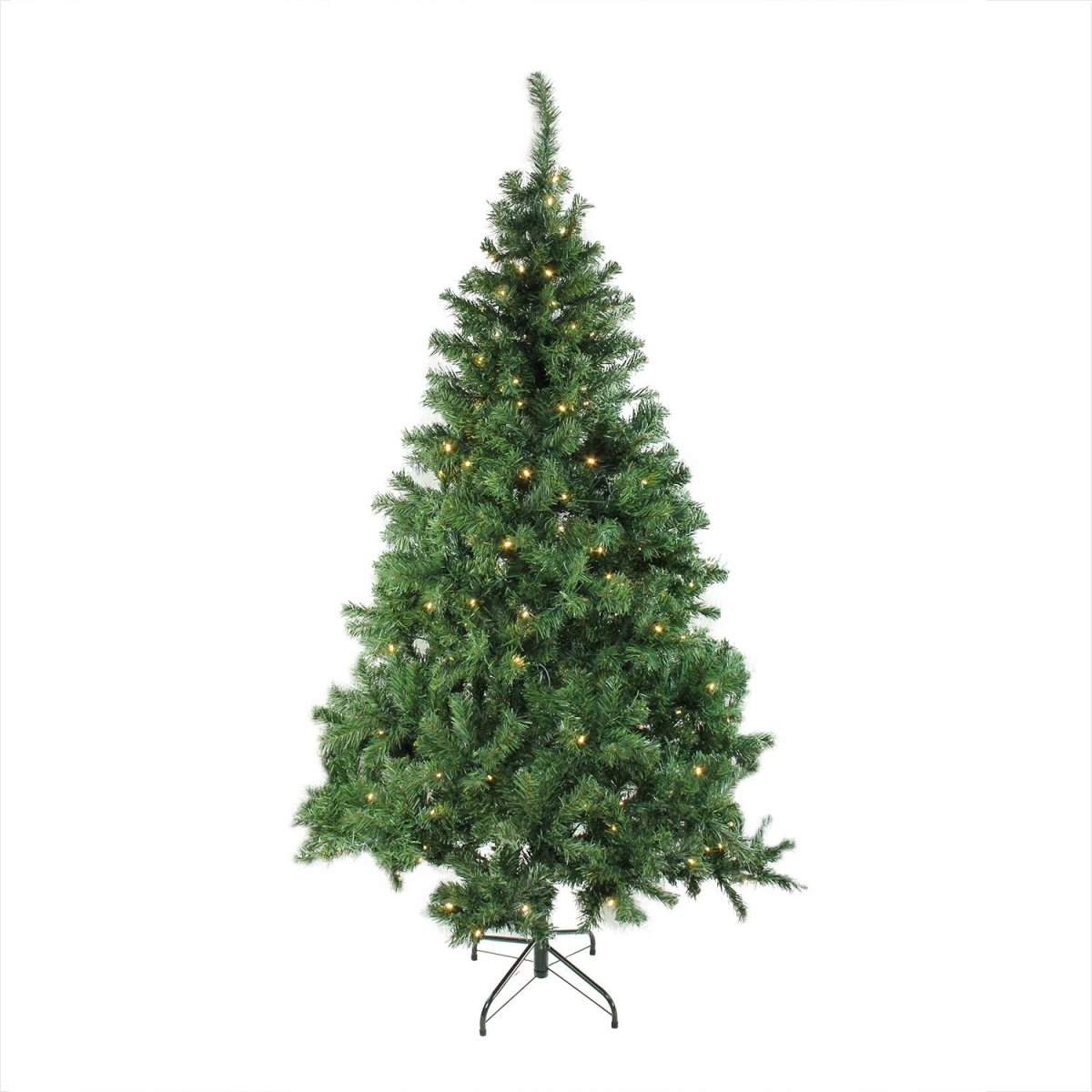 32272523 6 ft. x 42 in. Pre-Lit Mixed Classic Pine Medium Artificial Christmas Tree - Warm Clear LED Lights -  NorthLight