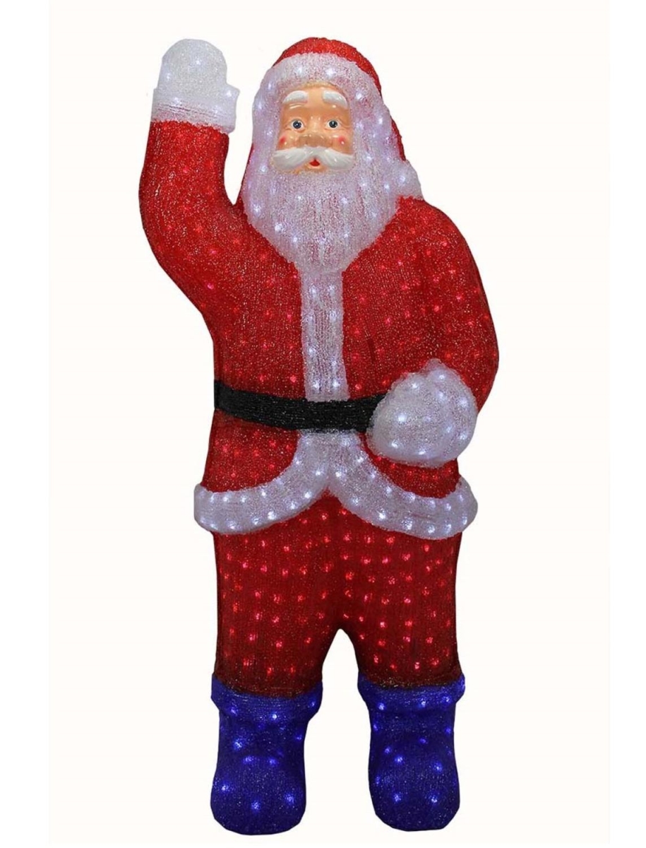 32266696 3 ft. Lighted Commercial Grade Acrylic Santa Claus Christmas Display Decoration -  NorthLight