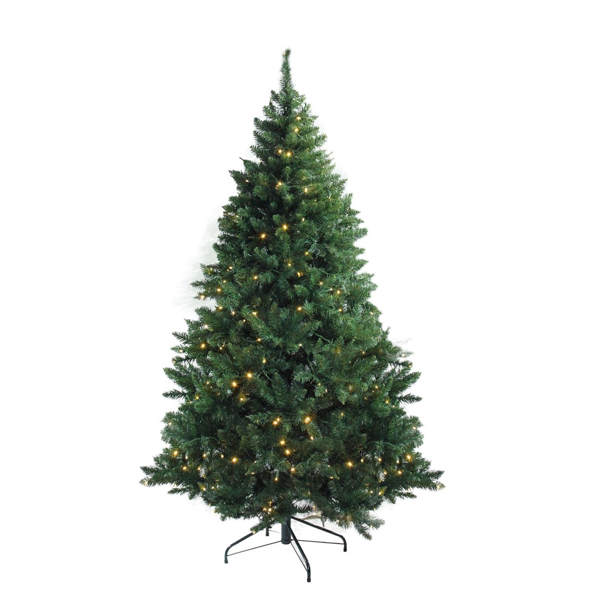 32266422 9.5 ft. x 66 in. Pre-Lit Buffalo Fir Medium Artificial Christmas Tree with Warm White LED Lights - 5 Piece