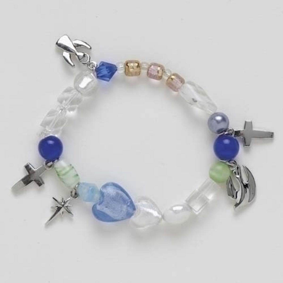Picture of Roman 5987633 7.5 in. Silent Night Faith Story Religious Christmas Bracelet, Large