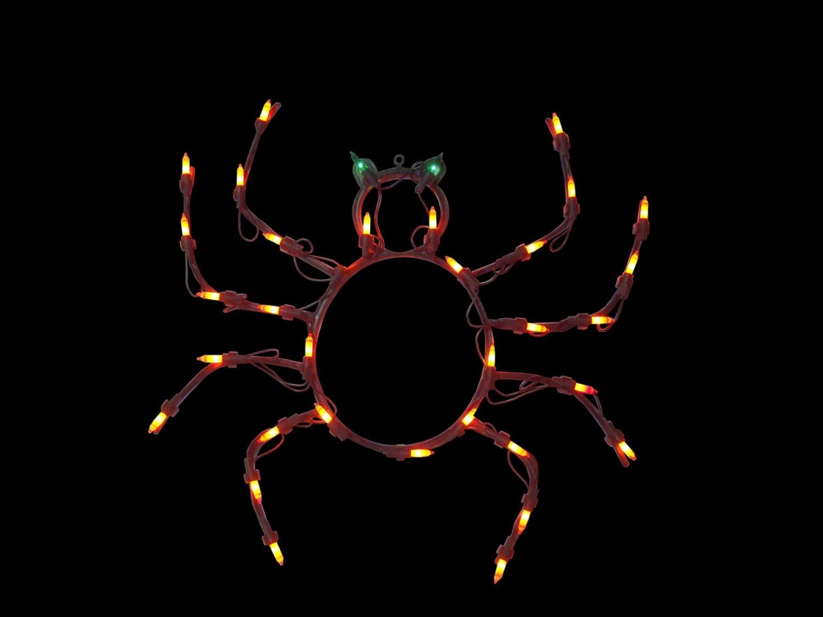 Picture of Northlight 32606080 15 in. Lighted Spider Halloween Window Silhouette Decoration