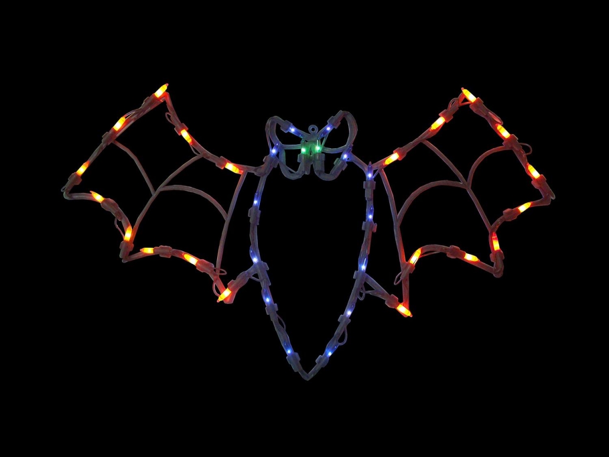 Picture of Northlight 32606081 15 in. Lighted Bat Halloween Window Silhouette Decoration