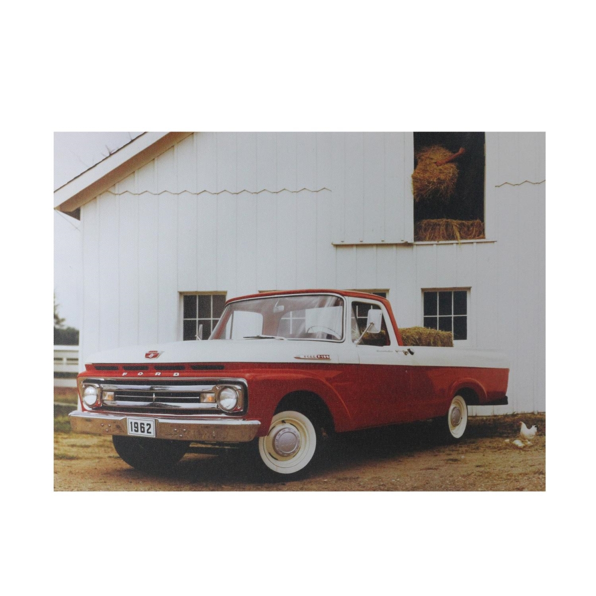 LED Lighted 1962 Ford F-100 Truck Canvas Wall Art