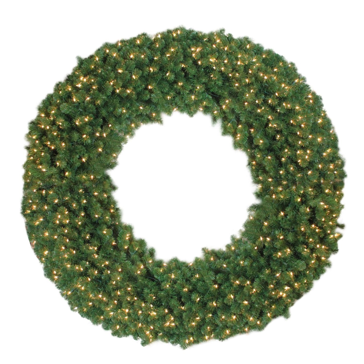 32627407 6 ft. Artificial Olympia Pine Christmas Wreath - Clear Lights