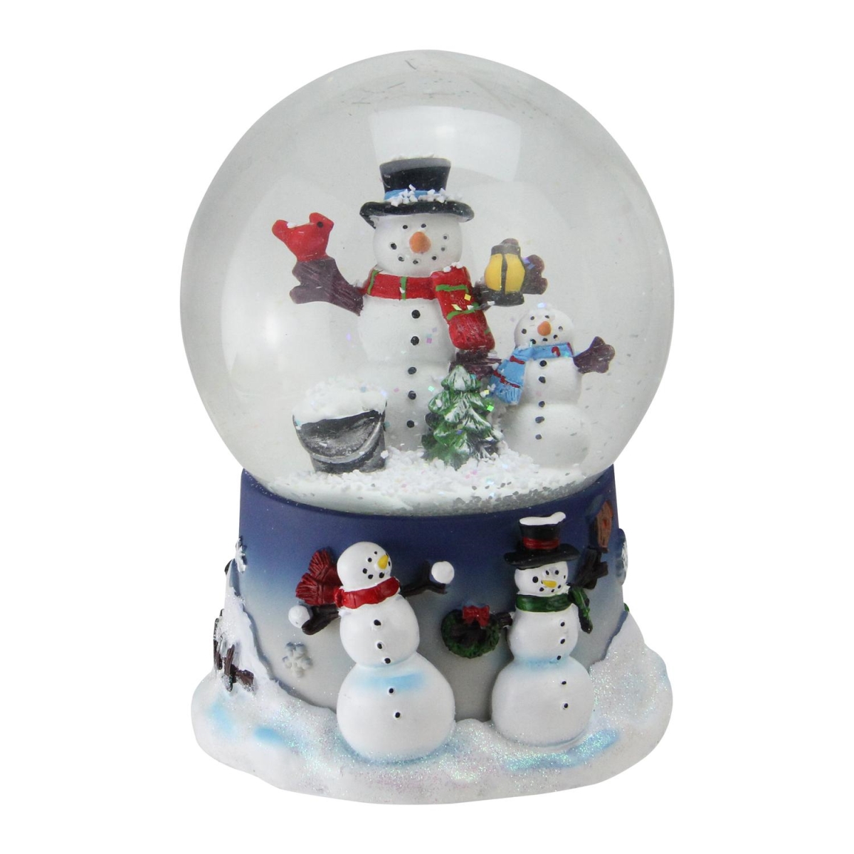 Picture of Northlight 32630252 6.75 in. Snowman & Snow - Son Musical Christmas Snow Globe Glitterdome