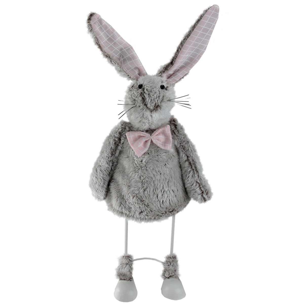 Picture of Northlight 32726528 17 in. Gray Spring Loaded Rabbit Table Top Easter Figure