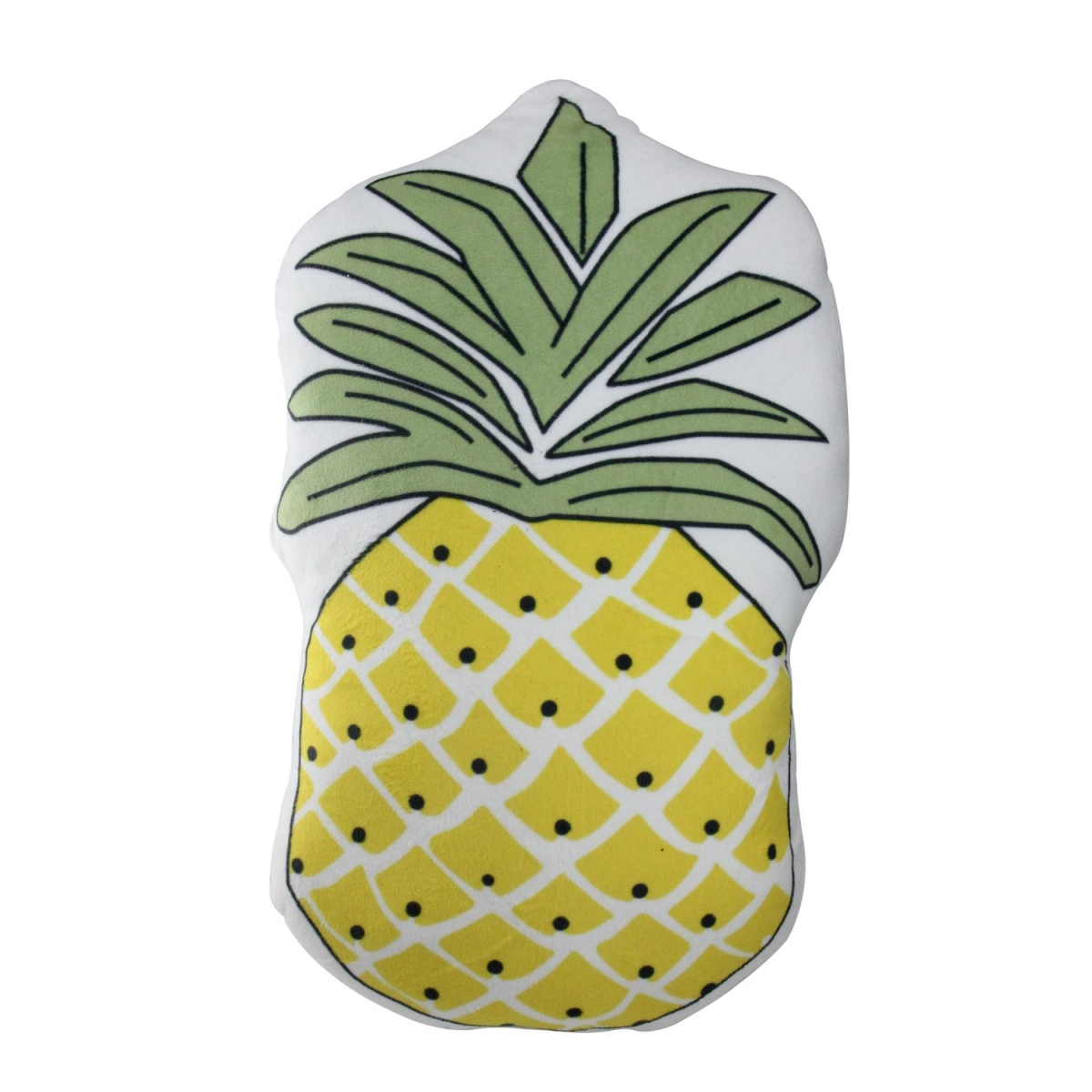 32721788 18 in. Decorative Pineapple Shaped Plush Fleece Throw Pillow