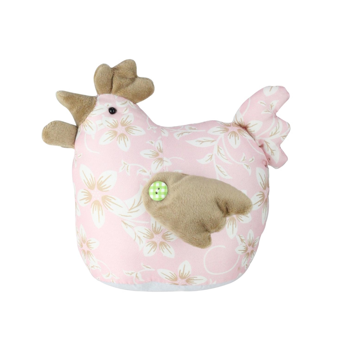 Picture of Northlight 32765582 8 in. Country Pink Floral Easter Hen Spring Decoration