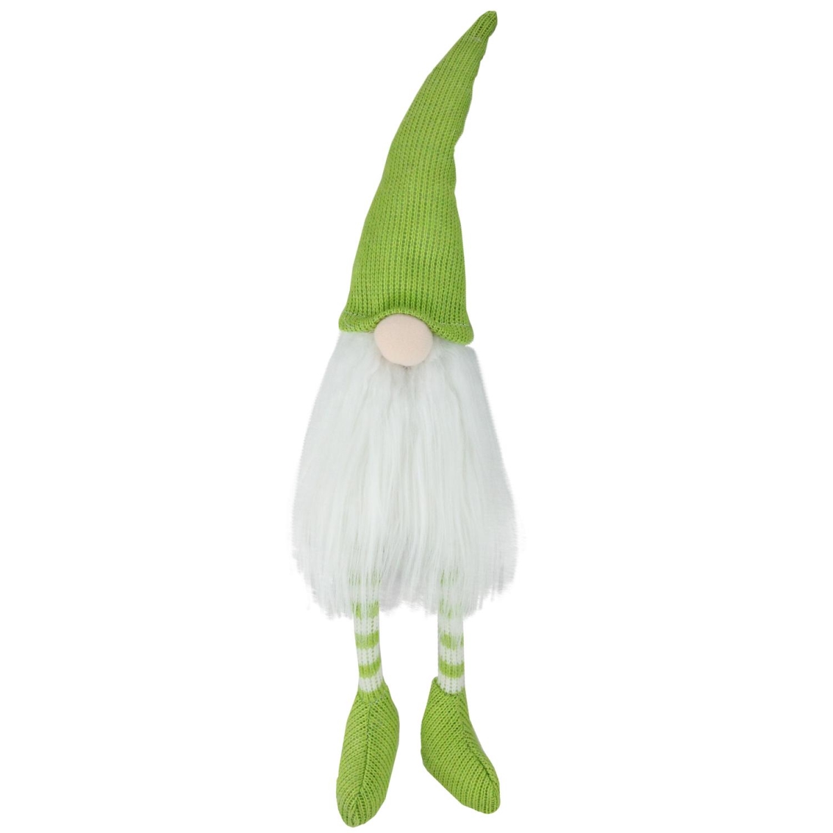 Picture of Northlight 32756936 14.75 in. Large Lime Green & White Striped Gnome Spring Decoration