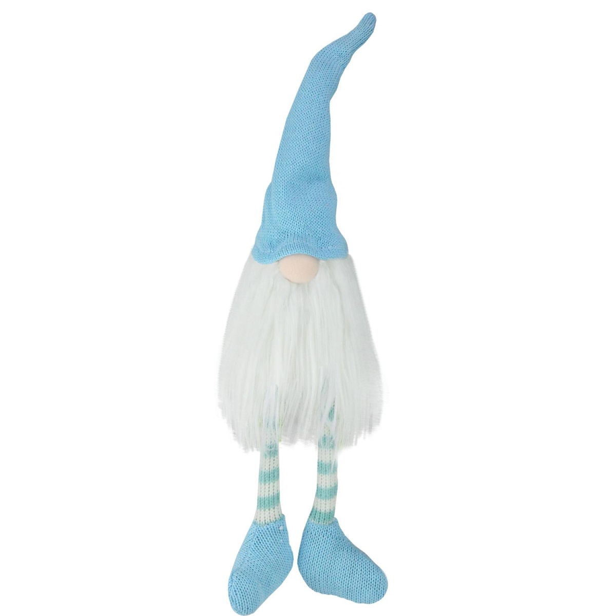 Picture of Northlight 32756932 14.75 in. Large Blue & White Striped Gnome Spring Decoration