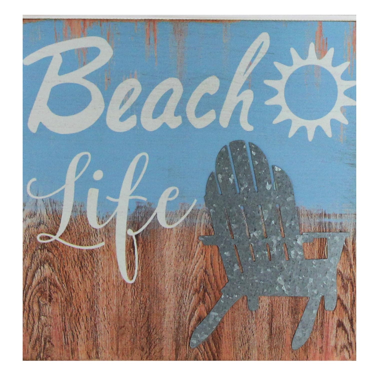Picture of Northlight 32749482 8 in. Decorative Beach Life Distressed Wooden Wall Plague