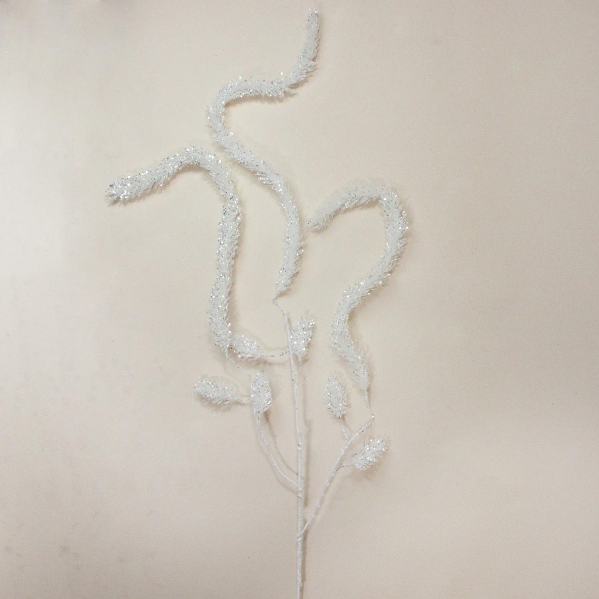 32629571 52 in. Decorative White & Silver Weeping Pine Spray