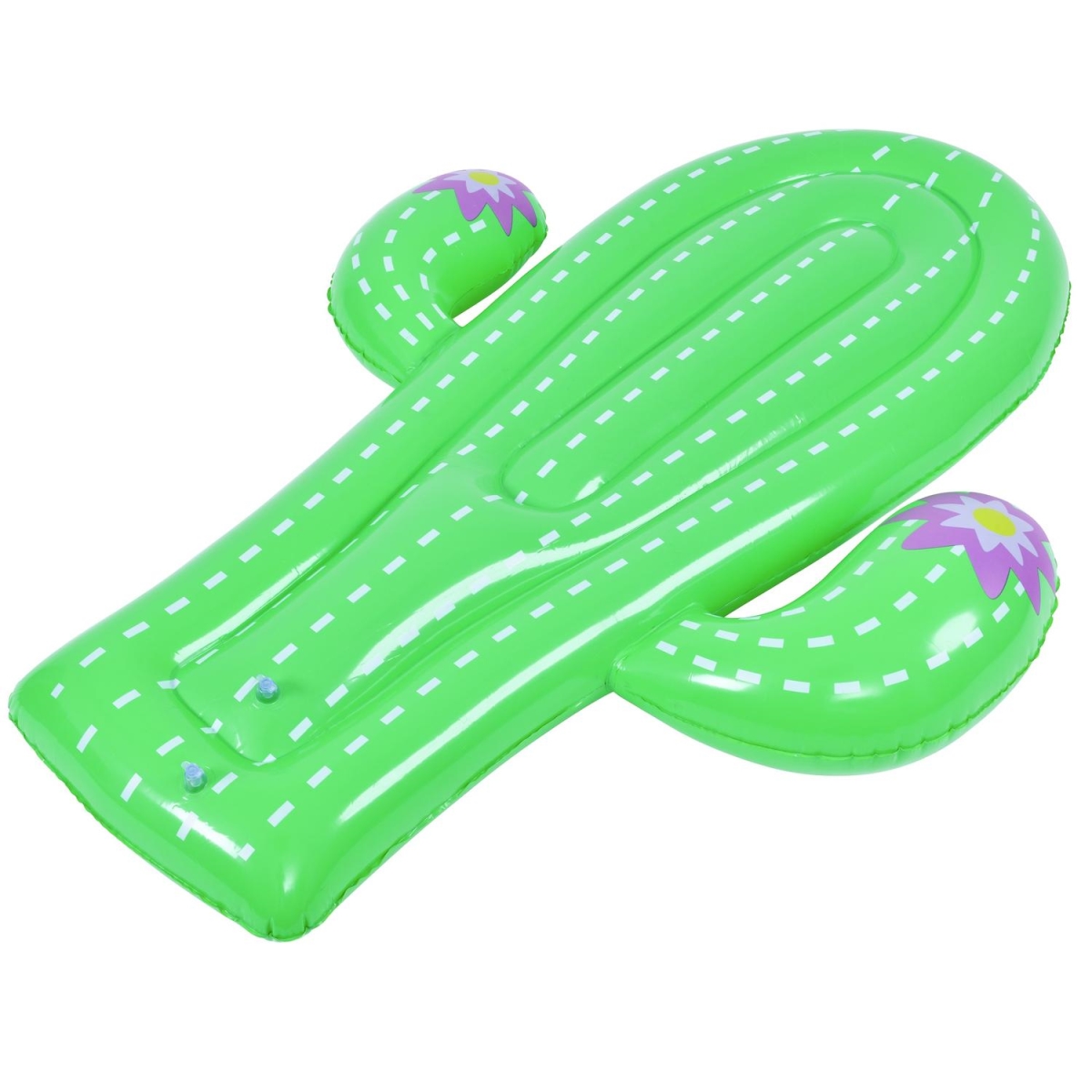 70.5 in. Inflatable Green Jumbo Cactus Swimming Pool Mattress Float