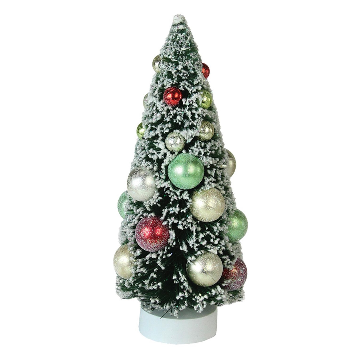 9 in. Frosted Green Sisal Pine Artificial Christmas Table Top Tree