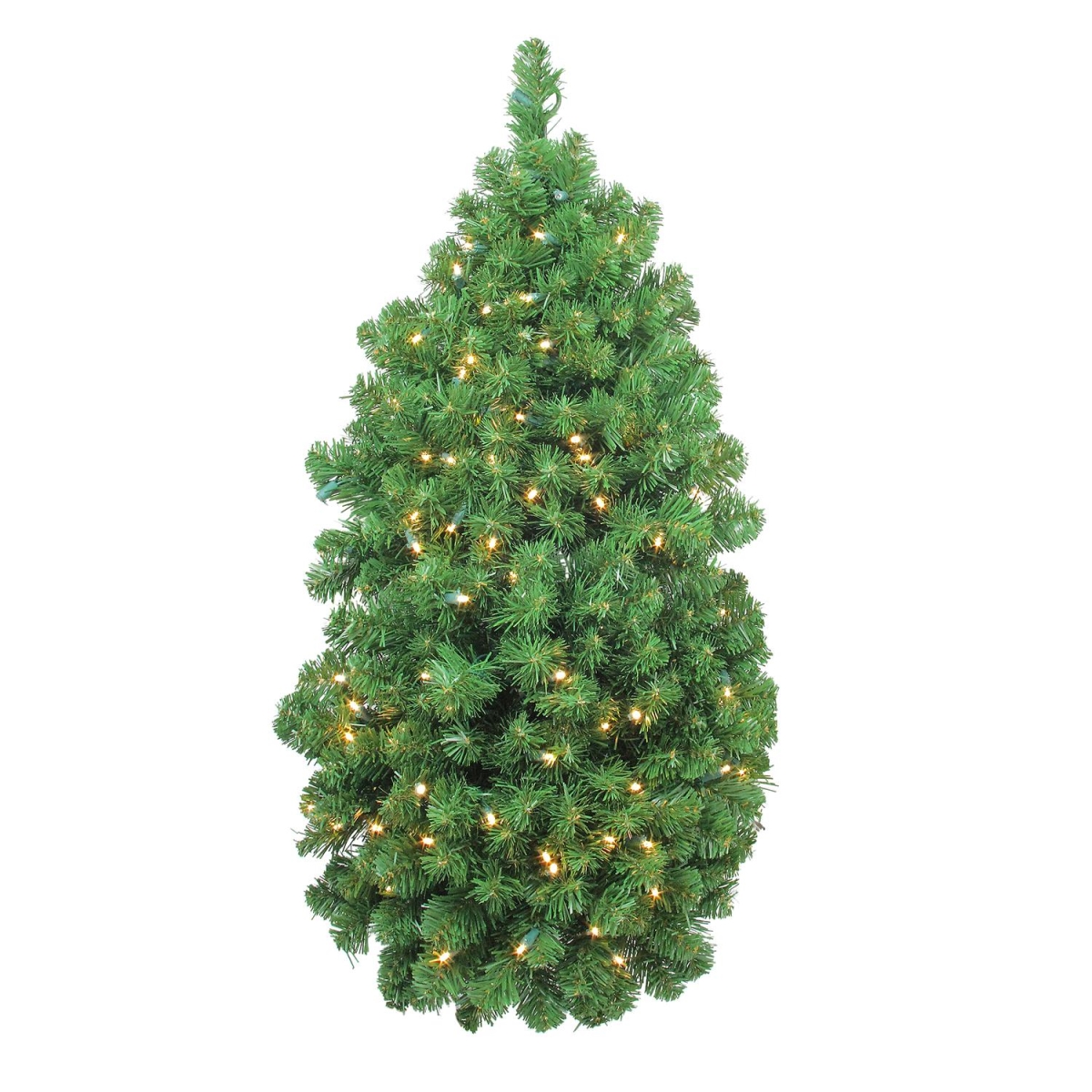 32635068 36 in. LED Pre-Lit Artificial Christmas Column Pine Swag - Clear Lights