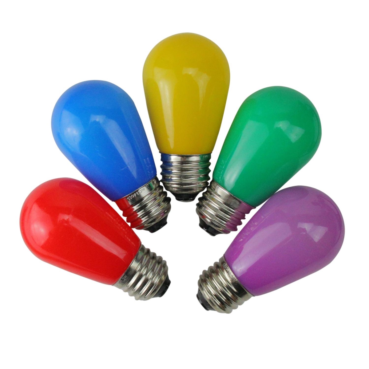 32632659 Opaque LED S14 Multi-Color Christmas Replacement Bulbs - Pack of 25