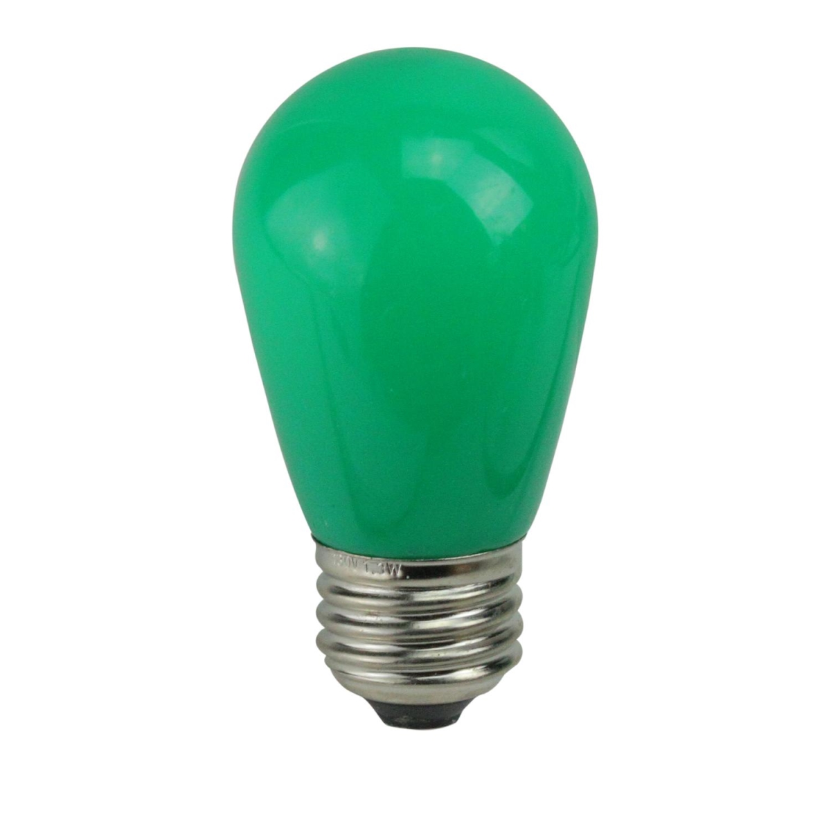 32632663 Opaque LED S14 Green Christmas Replacement Bulbs - Pack of 25
