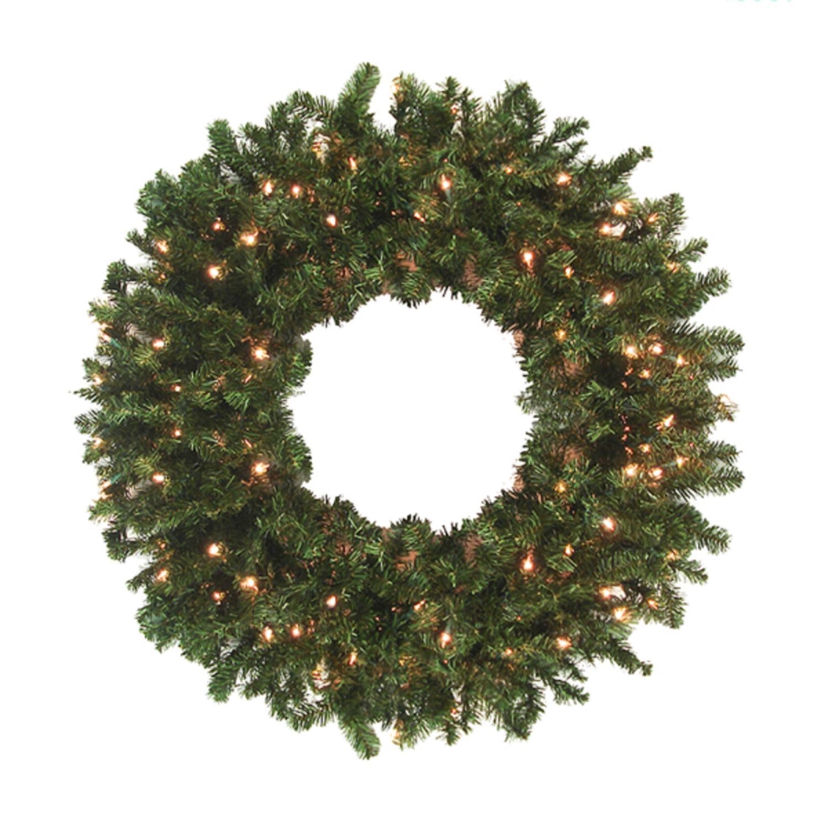 32632672 10 ft. Pre-Lit High Sierra Pine Commercial Artificial Christmas Wreath - Clear Lights