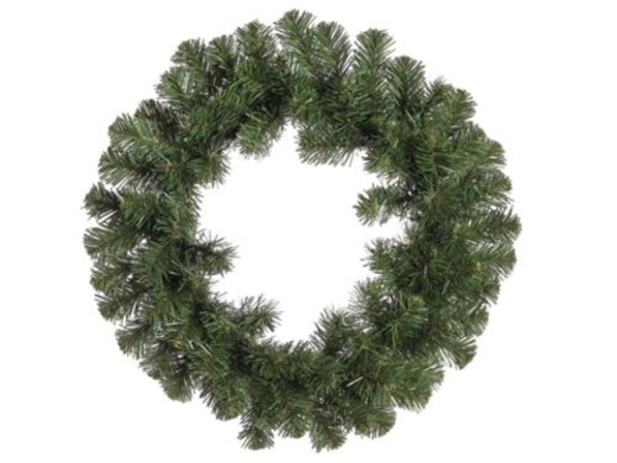 32624604 12 in. Deluxe Windsor Pine Artificial Christmas Wreath - Unlit