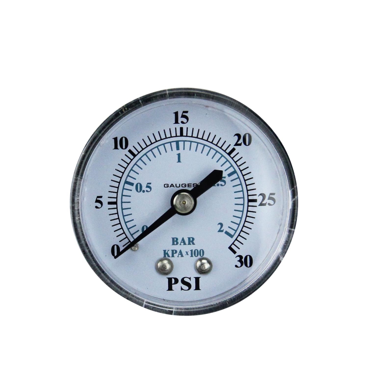 32727585 2 in. Back Mount Plastic Cover Pressure Gauge 0-30 PSI