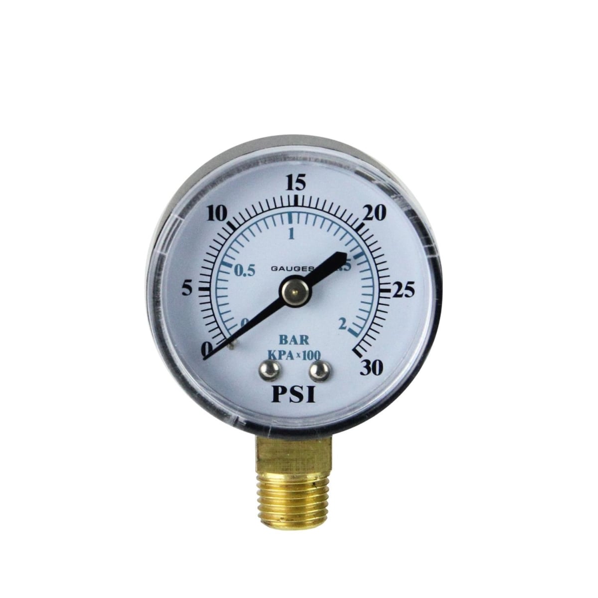 32723011 2.75 in. Side Mount Plastic Cover Pressure Gauge 0-30 PSI