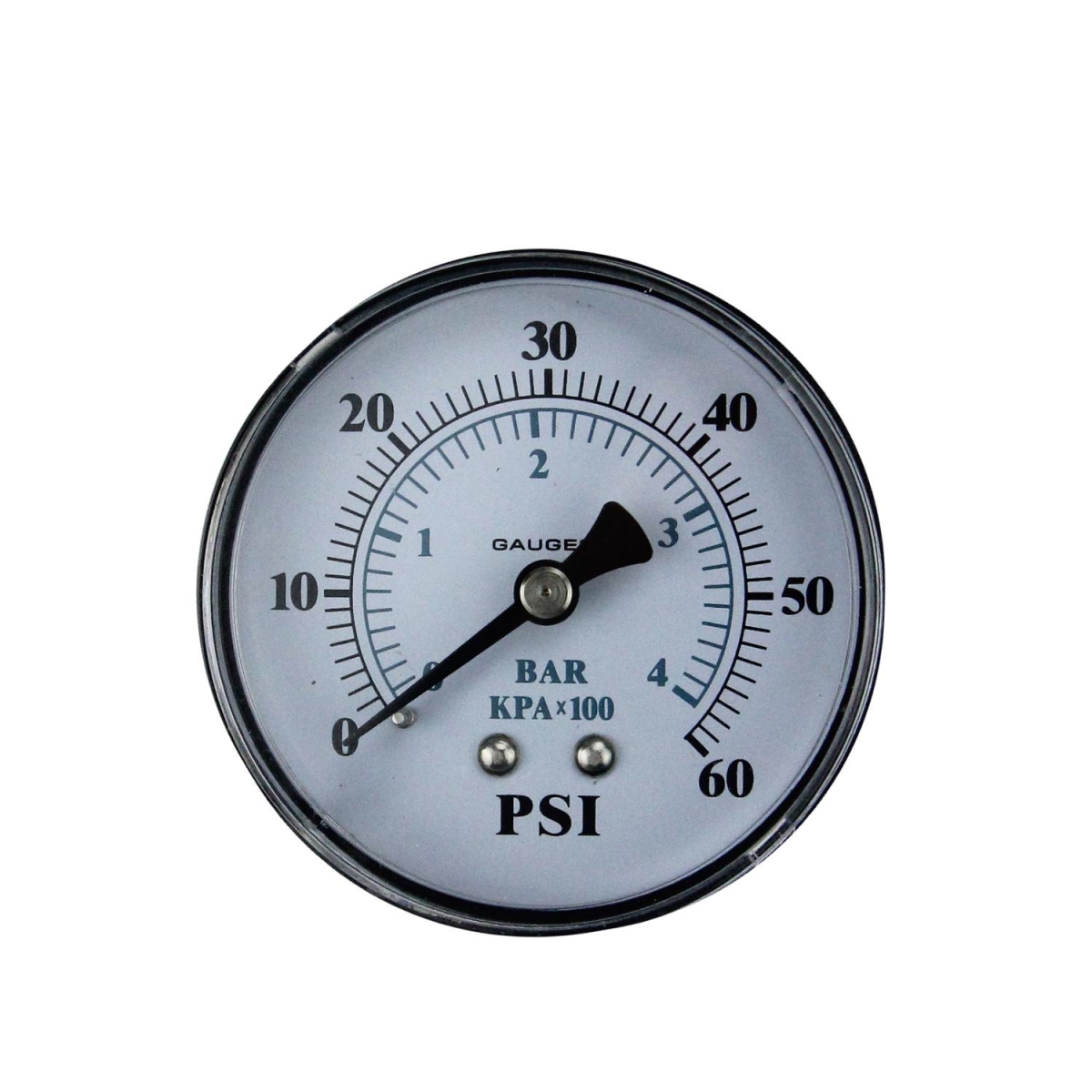 32727581 2.5 in. Back Mount Plastic Cover Pressure Gauge 0-60 PSI6
