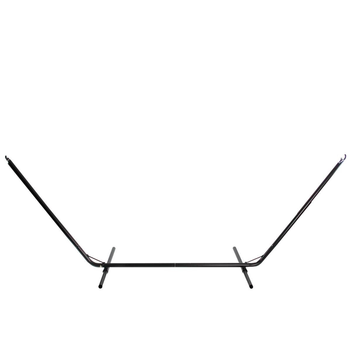 32816665 39 x 133 in. Steel Hammock Stand with Chains & Hooks, Black