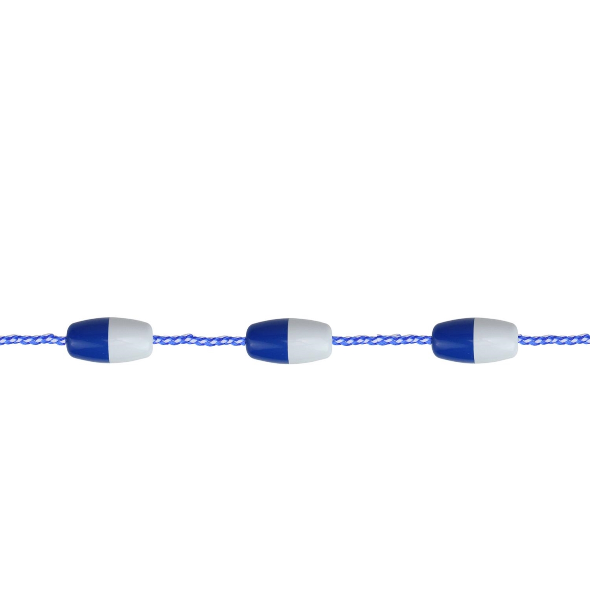 32756626 16 ft. Safety Pool Float Rope with 7 Small Buoys - Blue & White