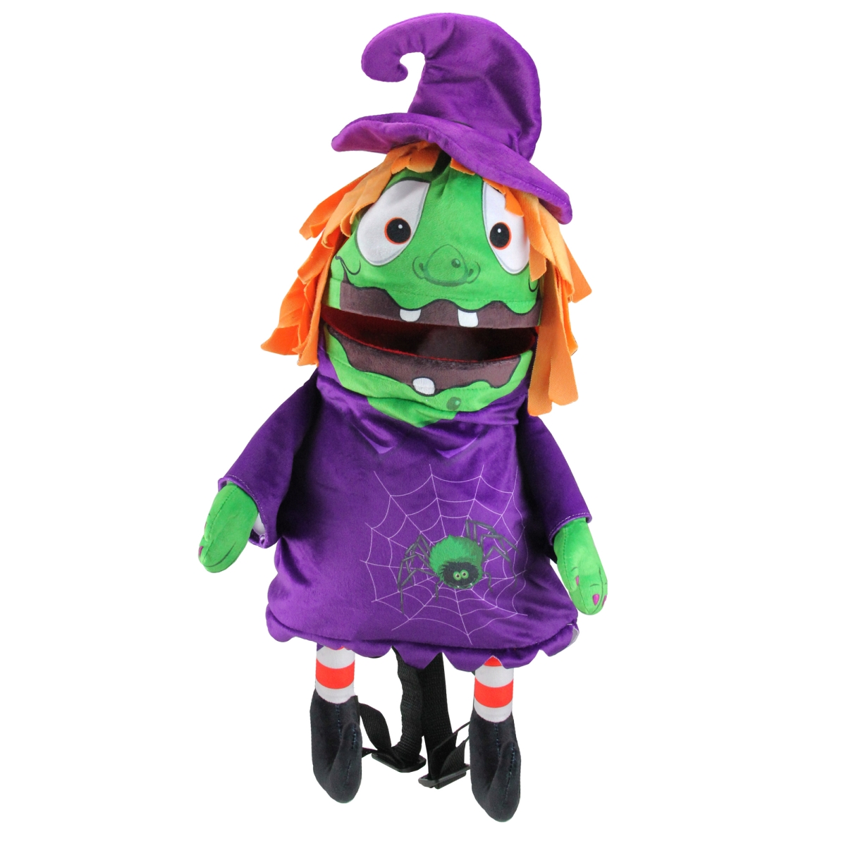 Picture of Northlight 32913631 Musical Animated Witch Childrens Halloween Candy Carrier