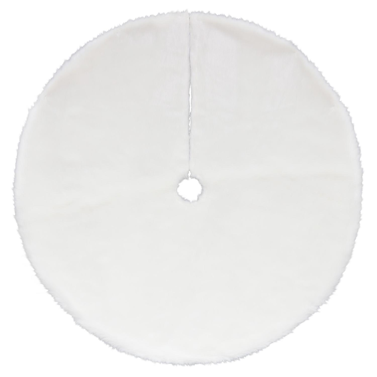 Picture of Dyno 32636949 48 in. Plush White Faux Fur Christmas Tree Skirt