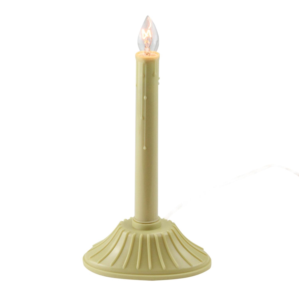 Picture of Northlight 32912613 9.5 in. Single Ivory Indoor Christmas Candolier Candle Lamp - Clear C7 Light