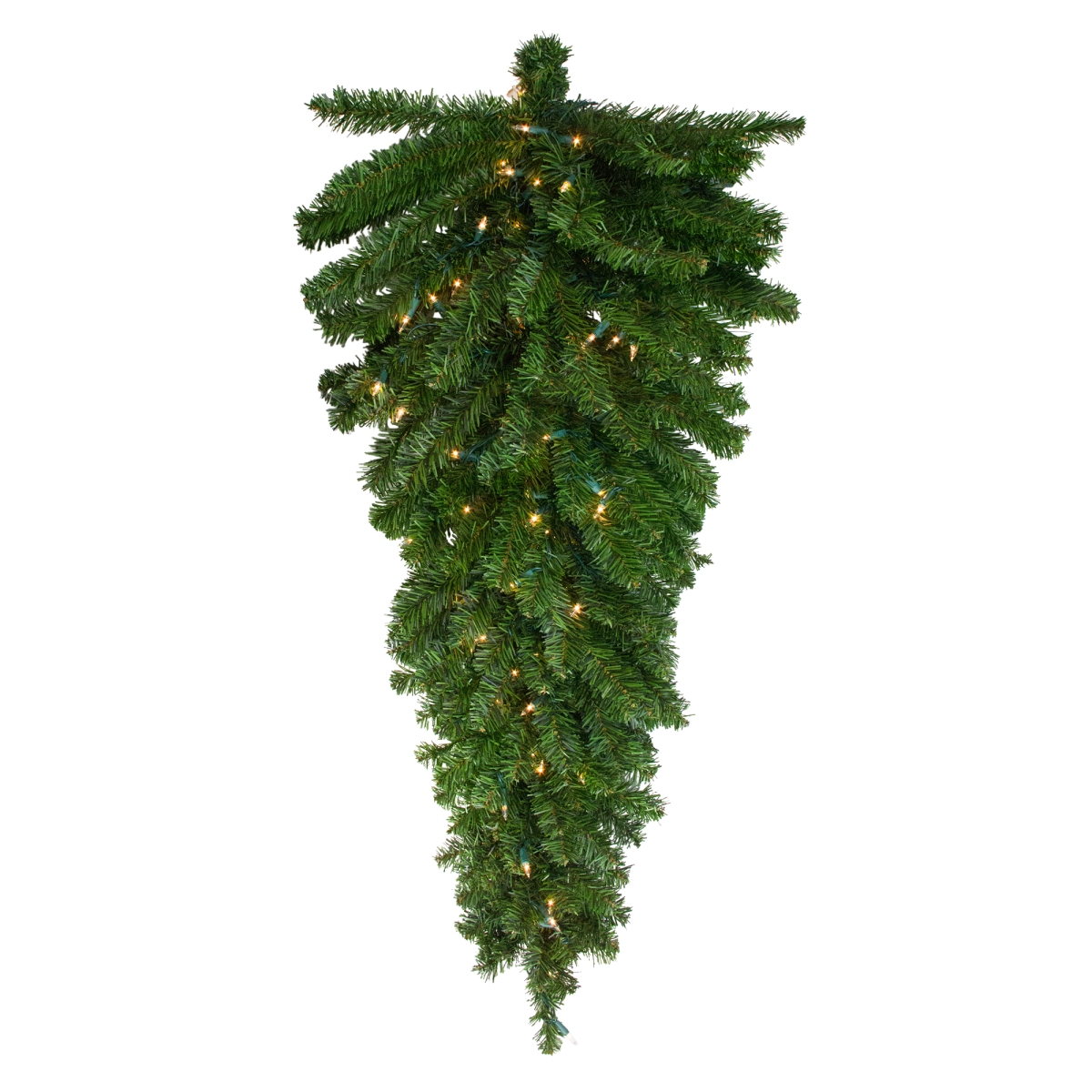 Picture of Northlight 32913303 52 in. Pre-Lit Canadian Pine Green Artificial Christmas Teardrop Swag - Clear Lights