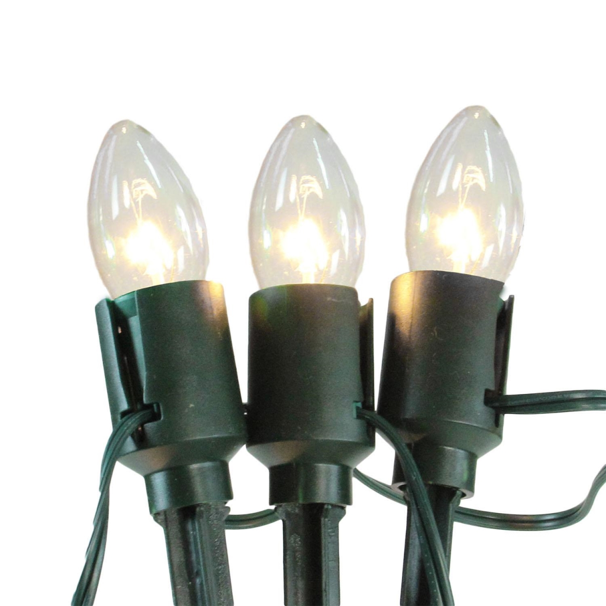 14 ft. 15 Clear Lighted Mighty Light C9 Shape Christmas Pathway Markers