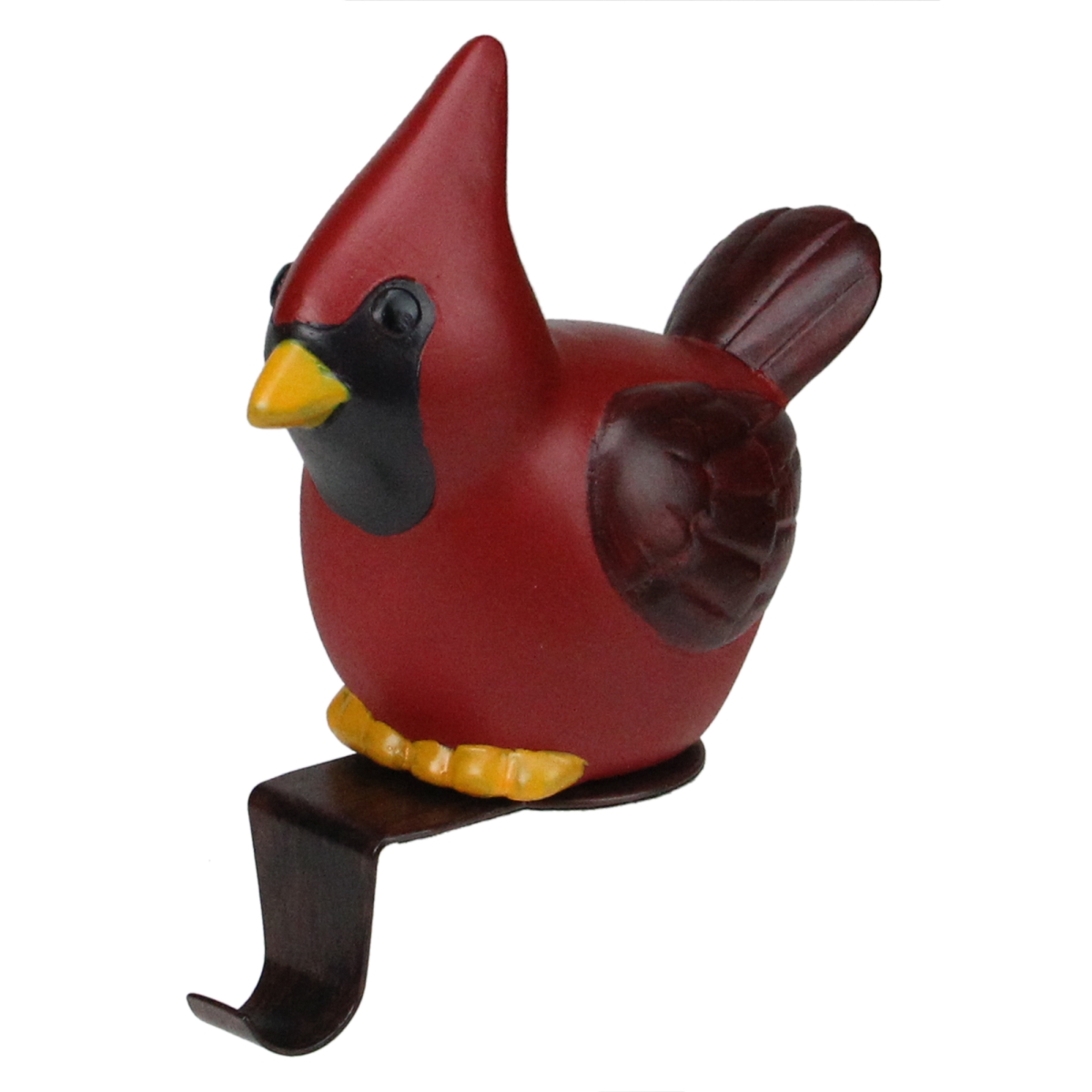 5 in. Red Cardinal Weighted Christmas Stocking Holder