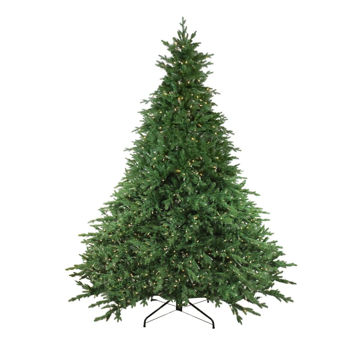 32915589 12 ft. Pre-Lit LED Instant Connect Minnesota Balsam Fir Artificial Christmas Tree