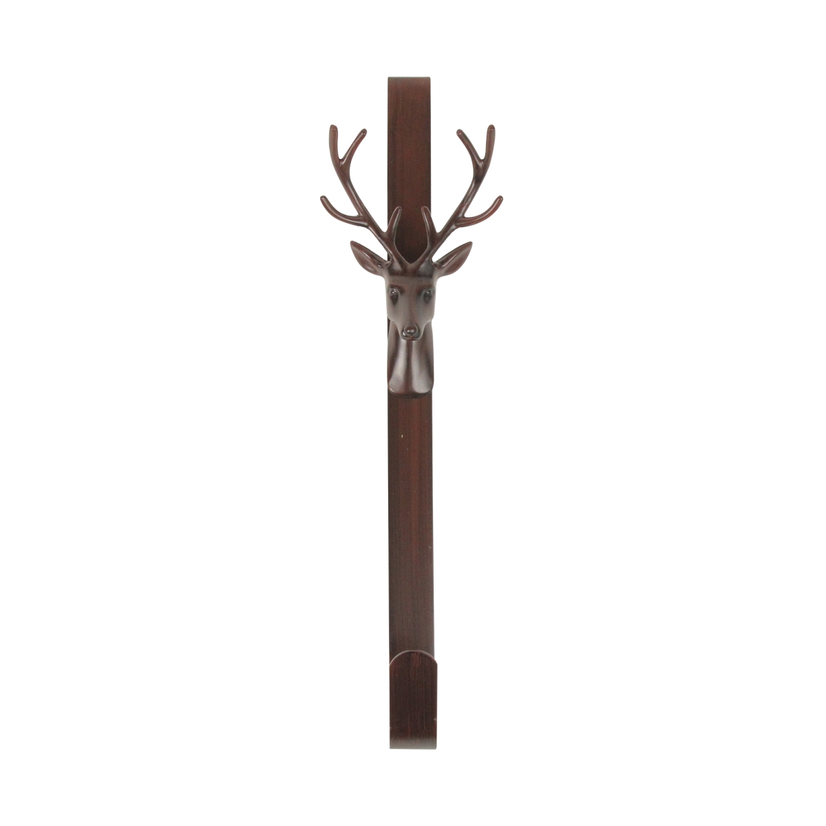 15.25 in. Rustic Bronze Deer Christmas Wreath Hanger