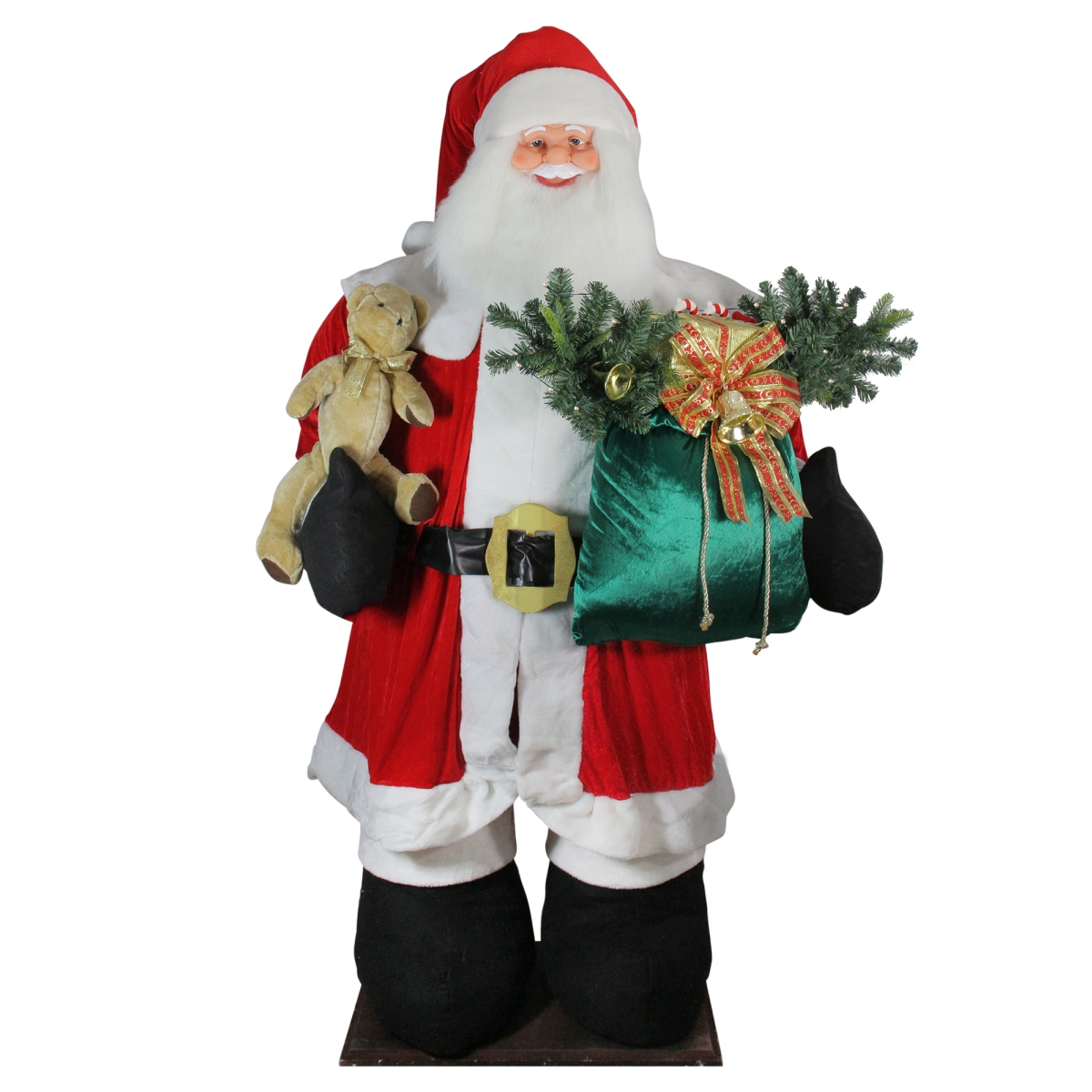 32915432 8 ft. Huge LED Lighted Musical Inflatable Santa Claus Christmas Figure with Gift Bag -  NorthLight