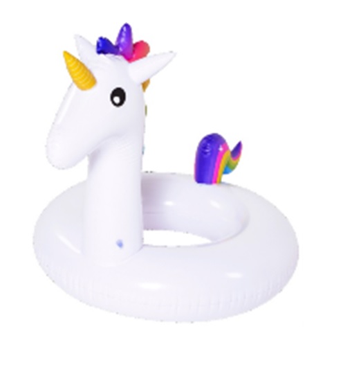 33377593 Giant Inflatable Rainbow Unicorn Pool Ring Float -  Pool Central